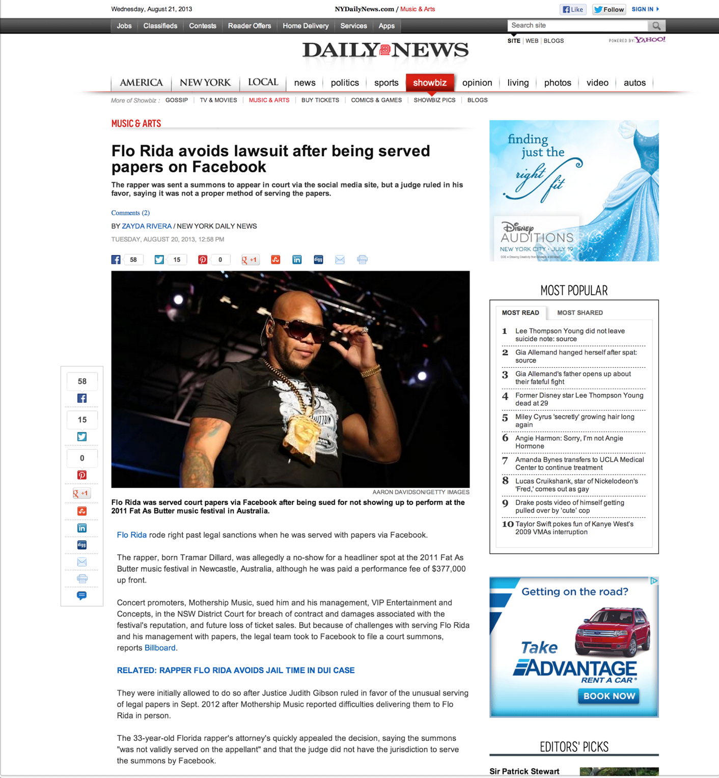 NY Daily News – Flo Rida