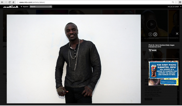 Akon on mtv.com miami