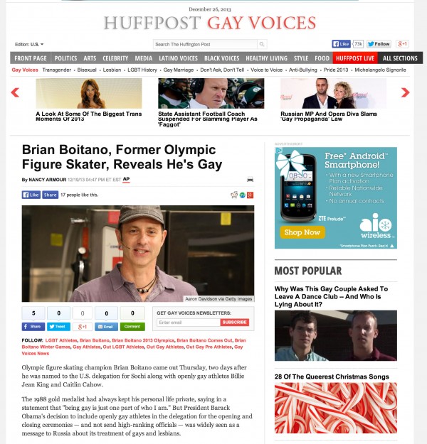 Brian Boitano Huffington Post Miami