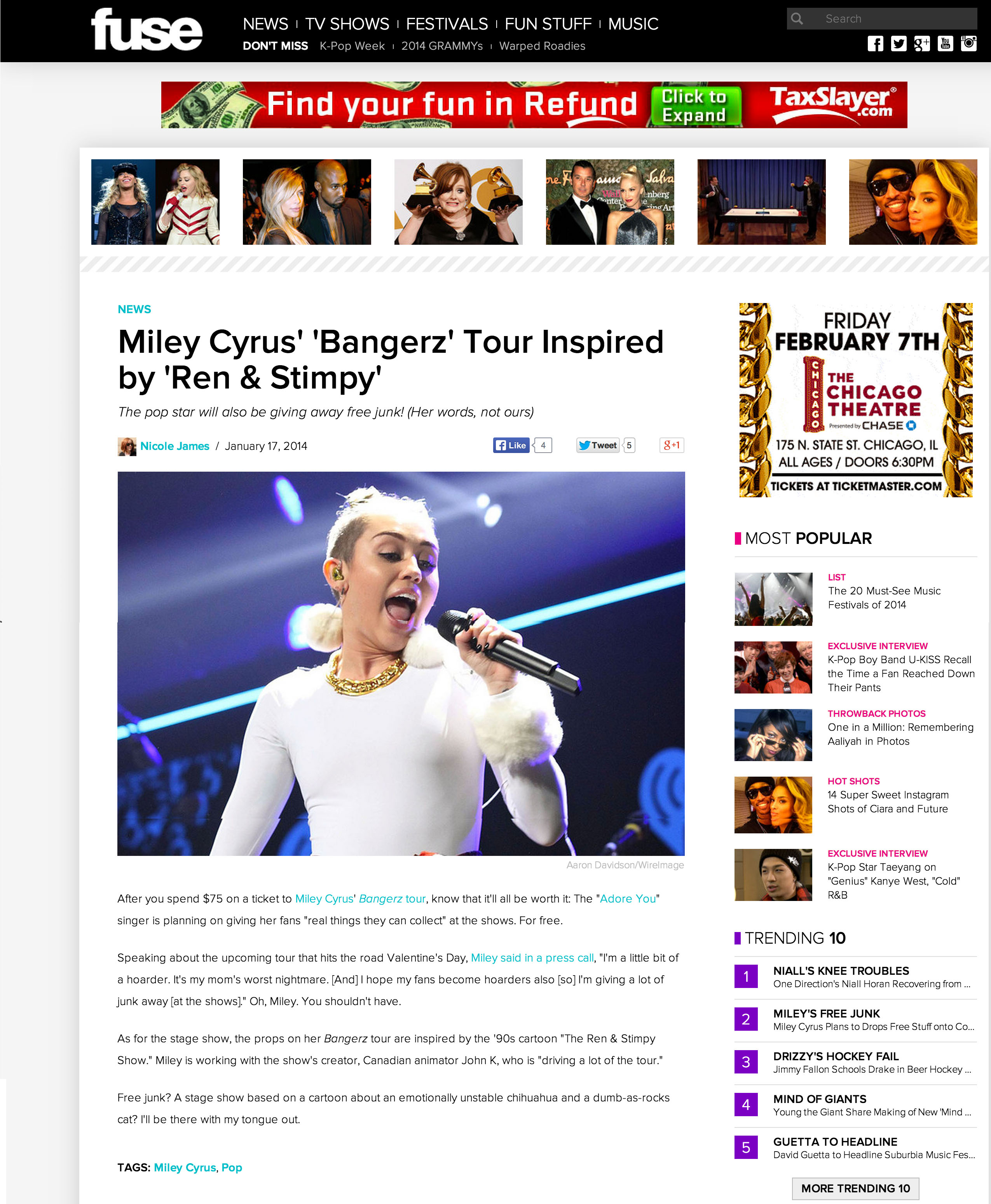 Miley Cyrus Fuse Miami